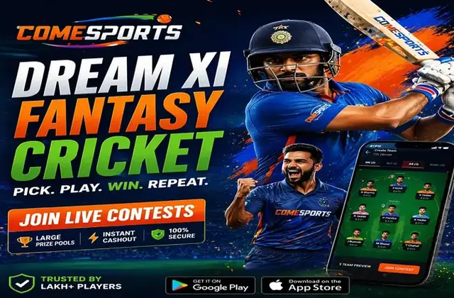 Come (come aap) fantasy cricket & matchday visual 1